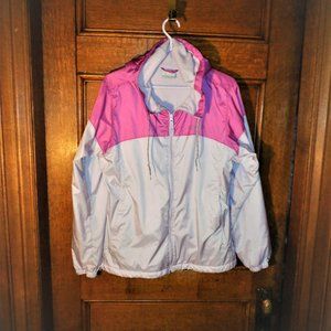~~~ COLUMBIA Lined JACKET with Hoodie ~~~ Large